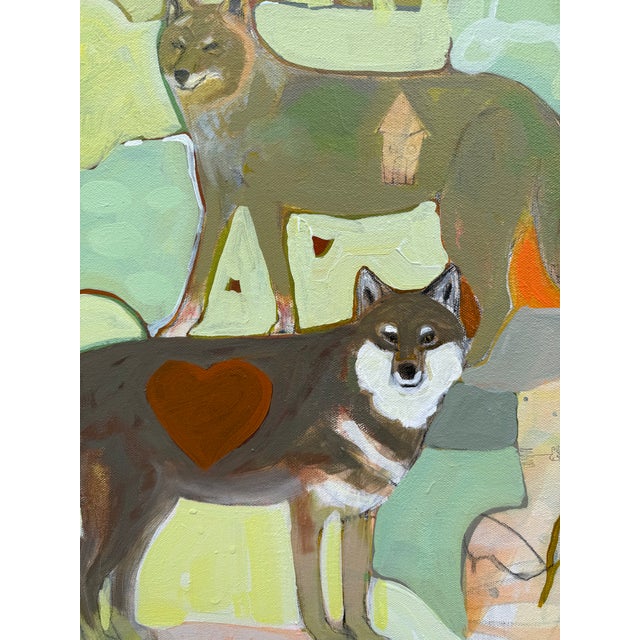 “Celebrate Canids” Wolf, Coyote, Foxes Painting LWren Walraven For Sale In Santa Fe - Image 6 of 9