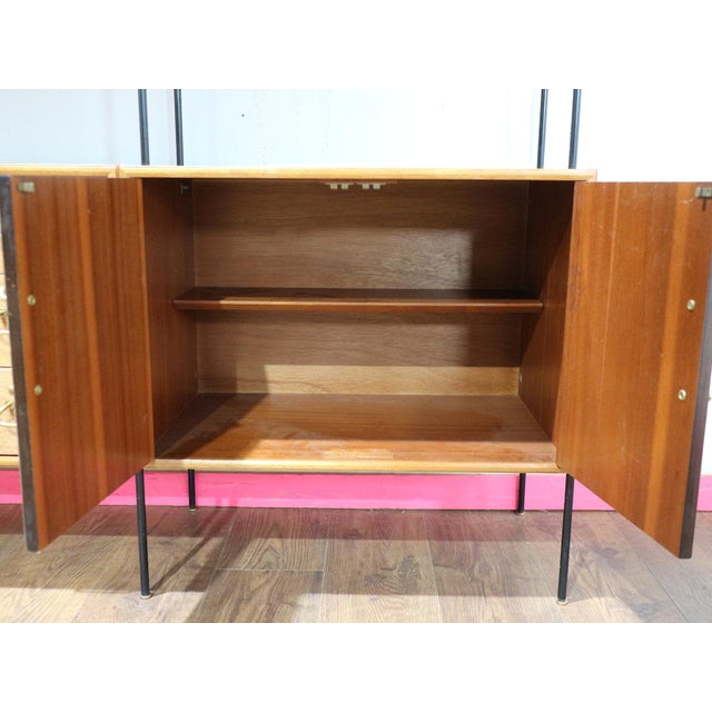 Mid Century Modern Vintage Display China Cabinet by Vanson For Sale - Image 12 of 15