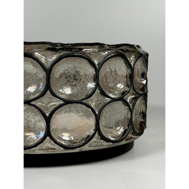 Vintage Ceiling Lamp in Glass and Metal from Glashütte Limburg, 1960s For Sale - Image 6 of 18