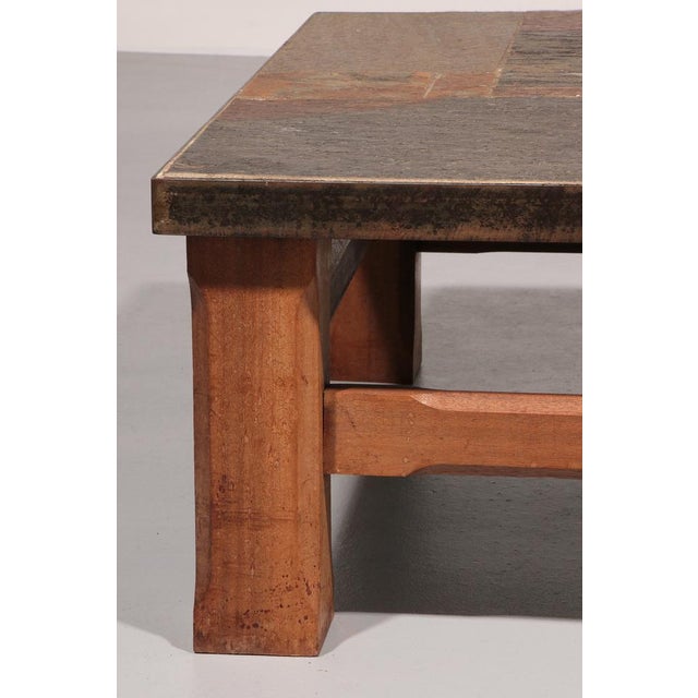 1960s Norwegian Slate Coffee Table from the Mountains of Otta, 1960s For Sale - Image 5 of 11