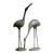 Vintage Coastal Cast Metal Cranes - Set of 2 For Sale