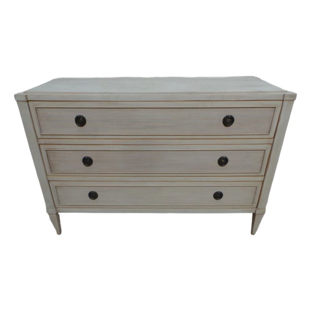 Swedish Gustavian Style 3 Drawer Chest of Drawers For Sale