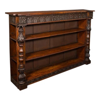1880's Antique Country House Bookcase For Sale