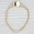 Cultured Pearl Flower Clasp Slide Charm Bracelet 14k Gold 7.25" Old Victoria For Sale In Greensboro - Image 6 of 6