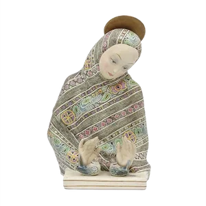 Ceramic Madonna Dell'amore Sculpture by Helen König Scavini for Fabbrica Lenci