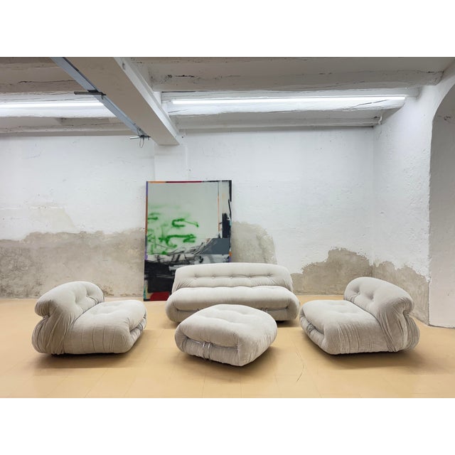 Soriana Living Room Set by Afra and Tobia Scarpa for Cassina, Set of 4 For Sale - Image 5 of 13