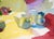 American Abstract Still Life With Roses and Coffee Set in Watercolor on Paper For Sale - Image 3 of 5