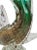 Glass Vintage Murano Sommerso Green Gold Flecks Bollicine Italian Bubble Glass Fish For Sale - Image 7 of 10