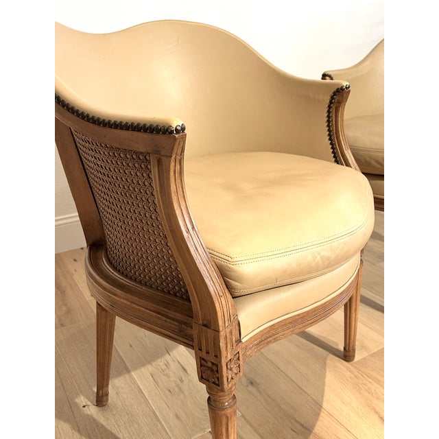 French Pair Gregorius Pineo #5197 French Style Tub Chairs For Sale - Image 3 of 5
