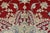 Fine Nain Rug 8′ X 11’3” Red Wool Traditional Hand-Knotted Oriental Carpet For Sale - Image 11 of 15