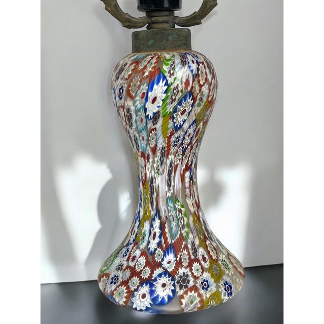 Art Deco A Pair of Italian Millefiori Lamps For Sale - Image 3 of 11