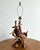 Camel Vintage Boho Driftwood Lamp For Sale - Image 8 of 9
