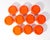 Massimo Vignelli Orange Melamine Stackable Bowls, Set of 10 by Massimo Vignelli for Heller For Sale - Image 4 of 5