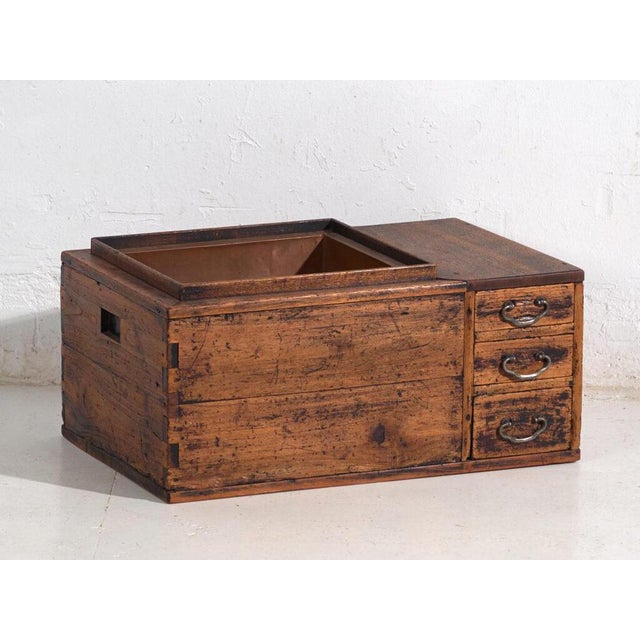 Antique Japanese Paulownia Hibachi, Meiji / Showa Period, 1890-1945, #93 For Sale - Image 13 of 13