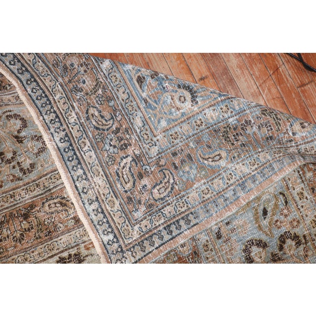 Zabihi Collection Antique Worn Persian Oversize Carpet - 14' x 22'6" For Sale - Image 12 of 12