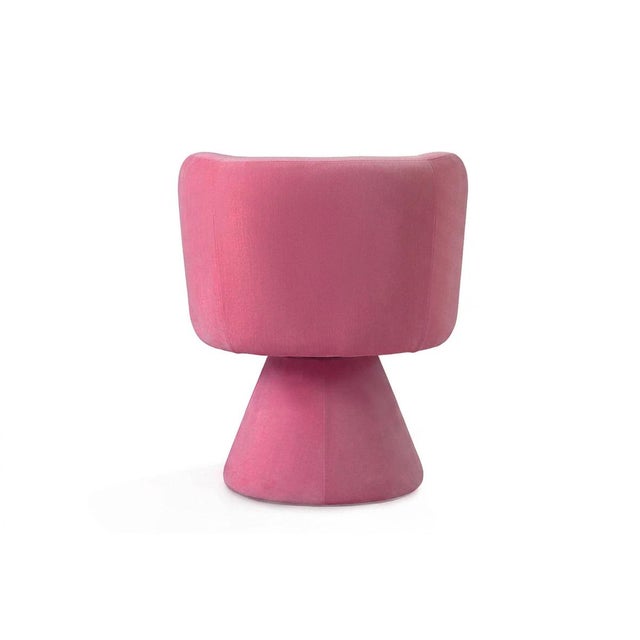 Coraje Dining Chair in Pink Velvet from Moanne For Sale - Image 4 of 6
