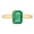 1.82 Ctw Octagon Cut Emerald Cocktail Ring Size 6 For Sale