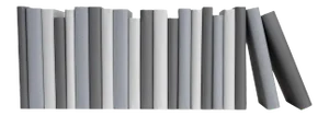 Decorative Books - Granite Paper Wrapped Books - Grey Books By The Foot