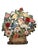 Vintage Folk Art Hand-Painted Tole Floral Fireplace Screen For Sale - Image 10 of 13