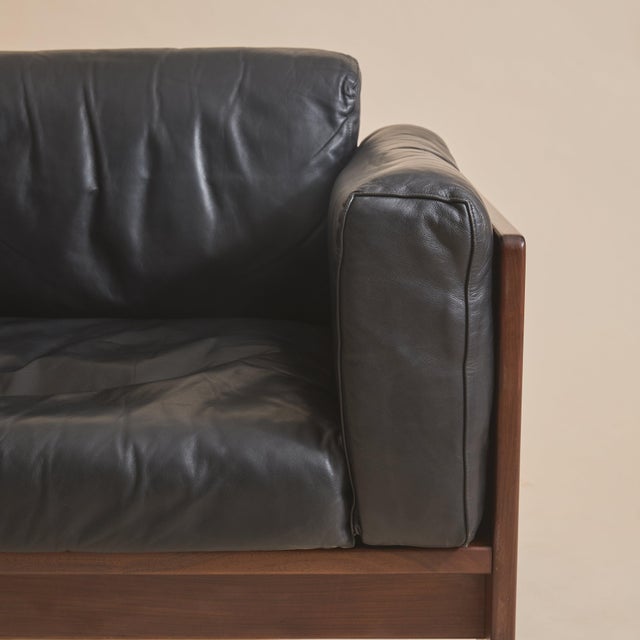 Italian 'Bastiano' Leather Longue Chair By Afra & Tobia Scarpa for Gavina, 1960s For Sale - Image 9 of 11