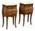 1920s Pair of French Louis XV Style Rosewood Side Tables Nightstands For Sale