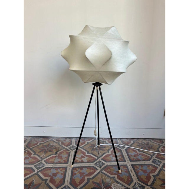 Cocoon Tripod Floor Lamp from Goldkant Leuchten, 1960s For Sale - Image 4 of 16