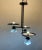 1980s Architectural Black and White Pendant Light, 1980s For Sale - Image 5 of 10