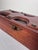 Mid-Century Modern 20thC. Mid Century Modern Japanese Black Leather, Brass Nails & Solid Cherry Wood Valet Lidded Box For Sale - Image 3 of 11