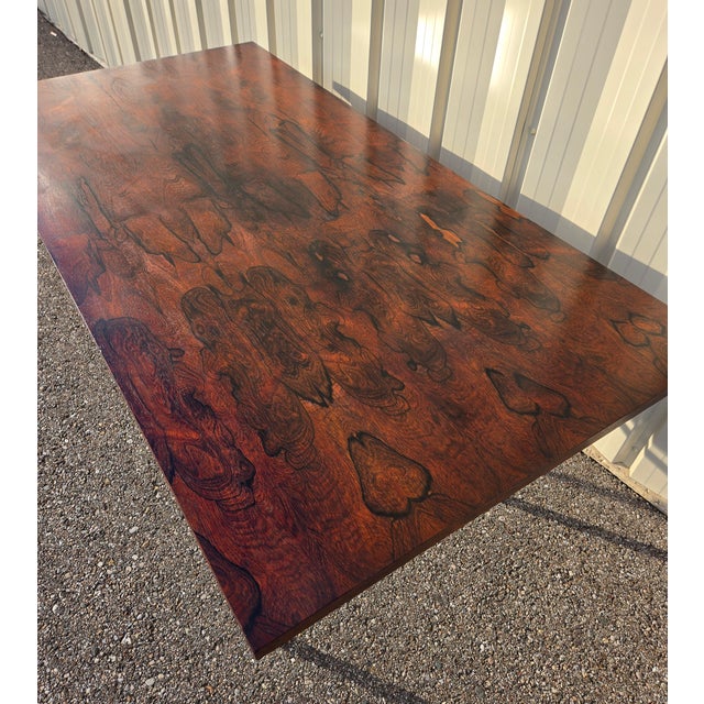 1970s Vintage Rosewood Dining Table For Sale - Image 5 of 9