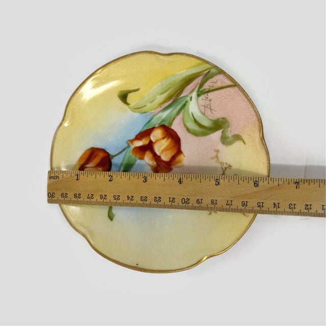 Ceramic Vintage Pickard Decorator Studio Hand-Painted Porcelain Plates & Bowls - 7 Pieces For Sale - Image 7 of 11