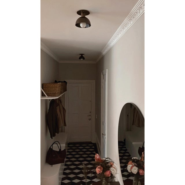 Pair of Matte Brown Spotlights which works great for wall as well as ceiling. Petite but still a Statement Lamp, perfect...