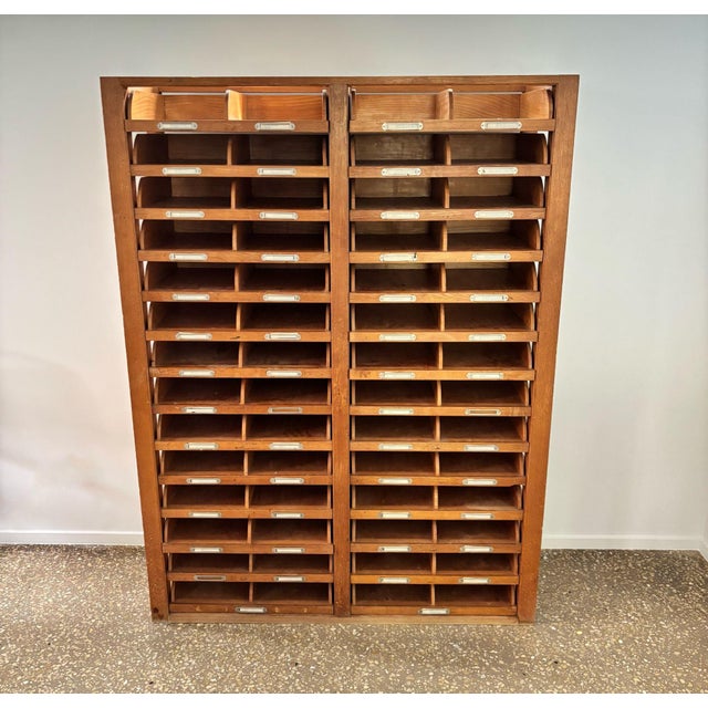 Wooden Archive Cabinet with 28 Drawers, 1940s For Sale - Image 12 of 12