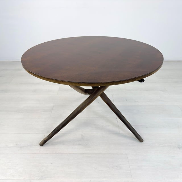 Mid-Century Modern Jurg Bally Adjustable Table, 1950s For Sale - Image 3 of 10