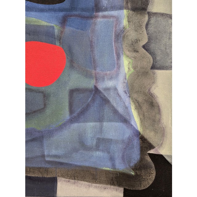 2010s Max Manning “Untitled (CVS152)” Contemporary Blue and Pink Geometric Abstract Painting, 2018 For Sale - Image 5 of 9