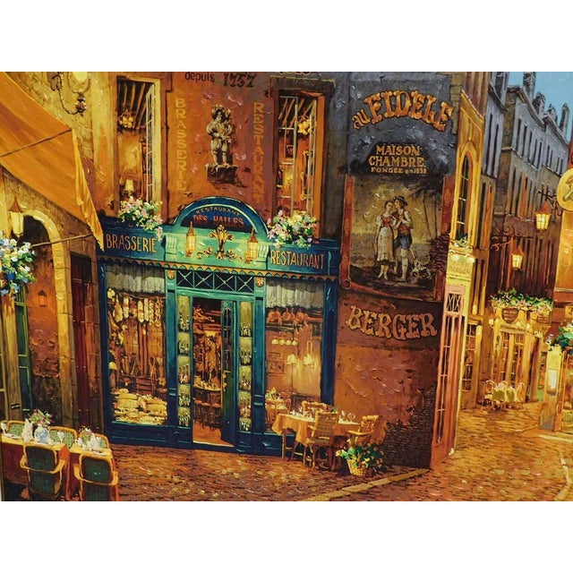 Viktor Shvaiko "Au Petit Marquis" Hand Signed W/Custom Frame For Sale In Denver - Image 6 of 6