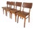 Mid-Century Dining Chairs with Leather Seats from Stol Kamnik, 1970s, Set of 4 For Sale