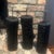 Signed HAMISH; made in a Norse inspired design; graduated heights, 12”, 13”, 14” tall, approximately 4-5” in diameter;...