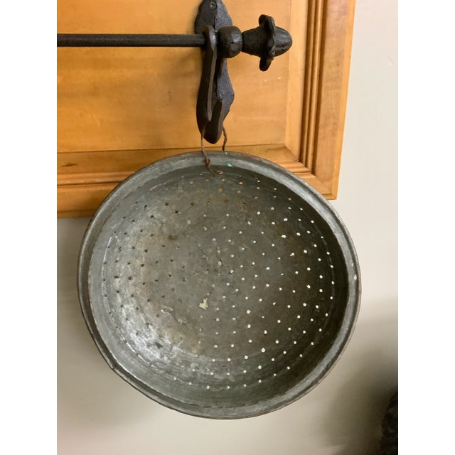 Antique French Copper Dove Tail Strainer / Sifter - Culinary Antique - Kitchen Decor - Cookery For Sale - Image 4 of 6