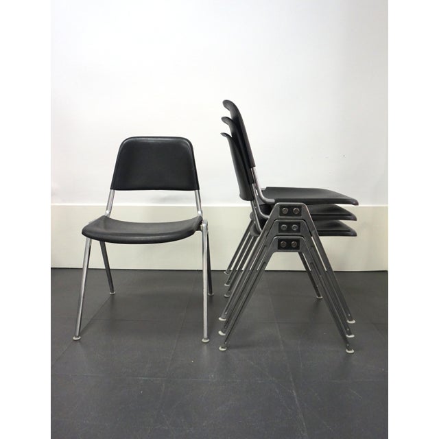 Model 1601 Stackable Chairs by Don Albinson for Knoll, 1960s, Set of 4 For Sale - Image 12 of 14