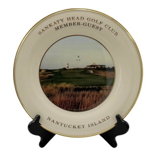 Vintage Sankaty Head Golf Club Nantucket Island Member Guest Plate For Sale
