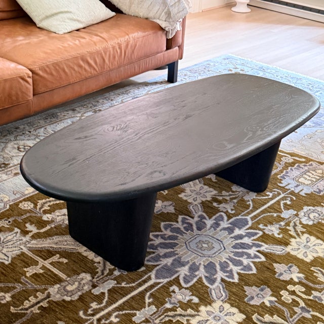 Lulu and Georgia Nera Coffee Table A minimalist coffee table with rounded edges. 54” x 23.5” x 15”