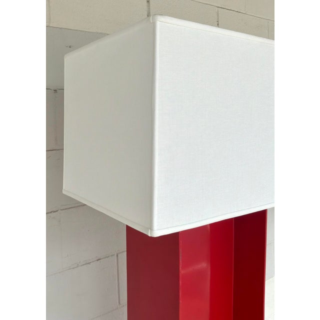 Modern Red I Bean Floor Lamp For Sale - Image 4 of 8