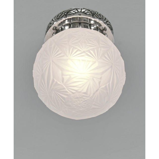 1930s 1930s French Art Deco Flush Mount by C. Jamain & Sonover France - A Pair For Sale - Image 5 of 10