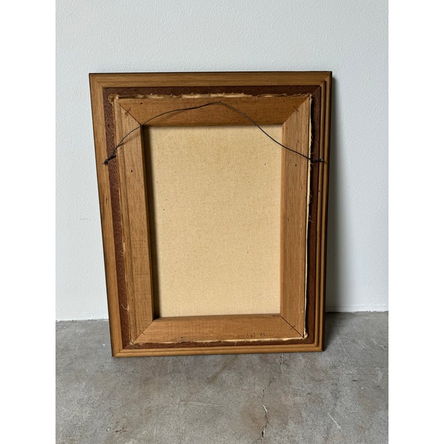 1980's Edwina Z. Worsley Historic Brick Architecture and Winter Tree Landscape Oil Sold For Sale - Image 11 of 11