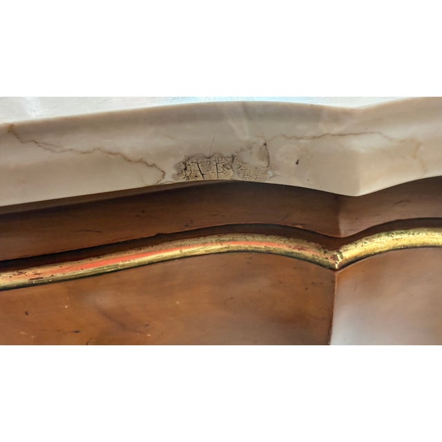 Late 20th Century Pair of John Widdicomb Louis XV Style Marble-Top Nightstands For Sale - Image 11 of 16