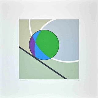 Luigi Veronesi, Sun, Original Screen Print, 1995 For Sale