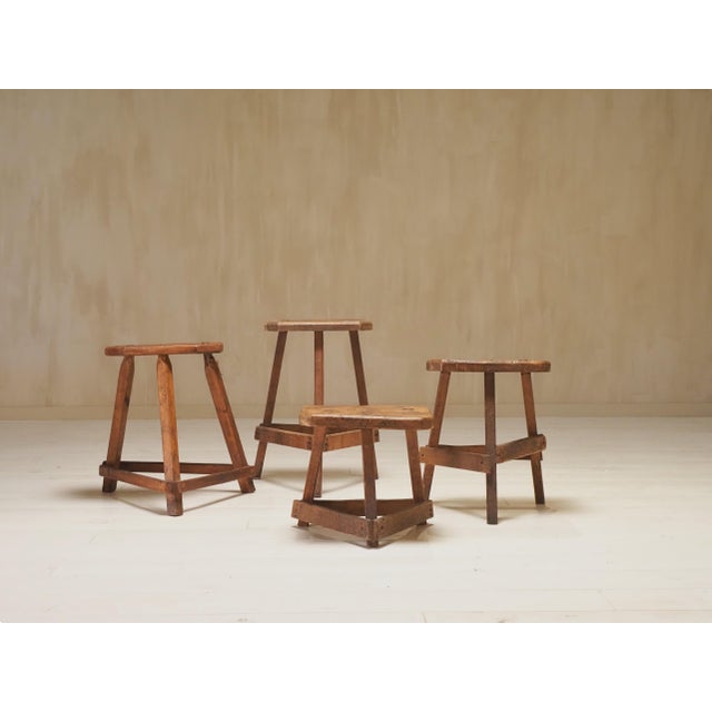 Wood Antique English in Oak, 1800s, Set of 4 For Sale - Image 7 of 9