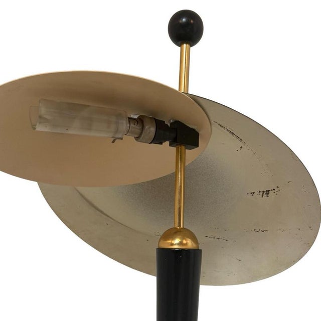 Dutch Postmodern Schijvenlamp in Gray Gunmetal from Herda For Sale - Image 10 of 11