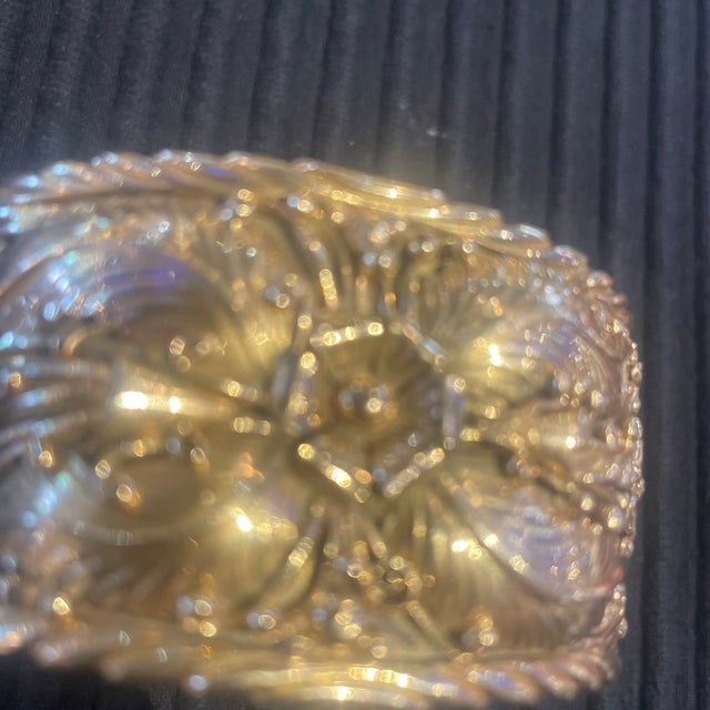 Vintage Native American Solid 14k Gold Cuff by George Begay For Sale In Phoenix - Image 6 of 8