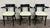 This is a stylish set of three vintage bentwood arm chairs featuring gracefully curved frames finished in black with newly...